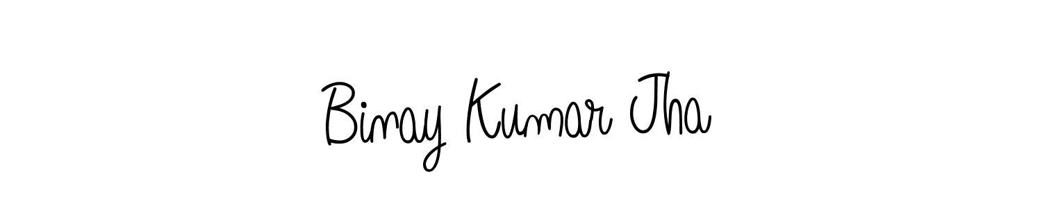 Once you've used our free online signature maker to create your best signature Angelique-Rose-font-FFP style, it's time to enjoy all of the benefits that Binay Kumar Jha name signing documents. Binay Kumar Jha signature style 5 images and pictures png