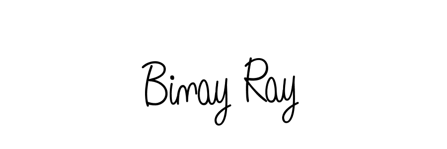 How to make Binay Ray name signature. Use Angelique-Rose-font-FFP style for creating short signs online. This is the latest handwritten sign. Binay Ray signature style 5 images and pictures png