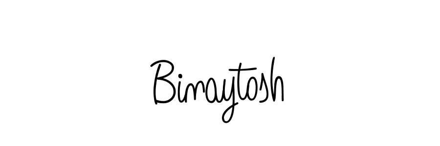 Make a beautiful signature design for name Binaytosh. With this signature (Angelique-Rose-font-FFP) style, you can create a handwritten signature for free. Binaytosh signature style 5 images and pictures png