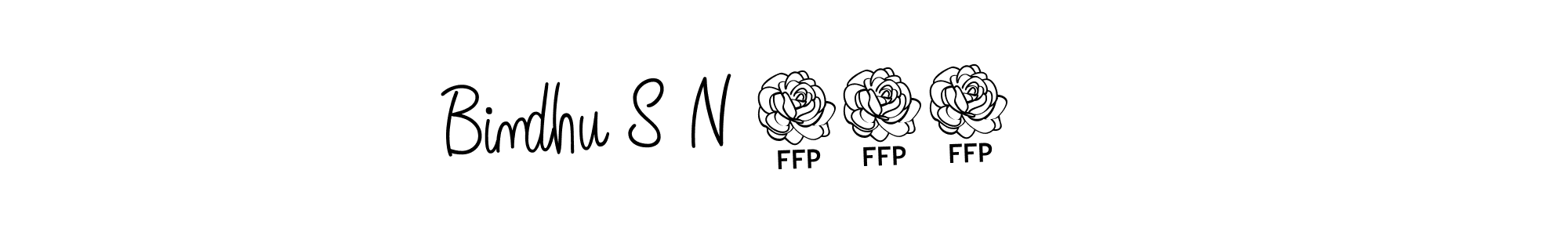 Design your own signature with our free online signature maker. With this signature software, you can create a handwritten (Angelique-Rose-font-FFP) signature for name Bindhu S N 219❤️. Bindhu S N 219❤️ signature style 5 images and pictures png