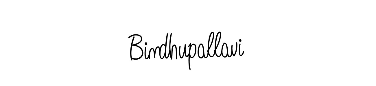 Bindhupallavi stylish signature style. Best Handwritten Sign (Angelique-Rose-font-FFP) for my name. Handwritten Signature Collection Ideas for my name Bindhupallavi. Bindhupallavi signature style 5 images and pictures png