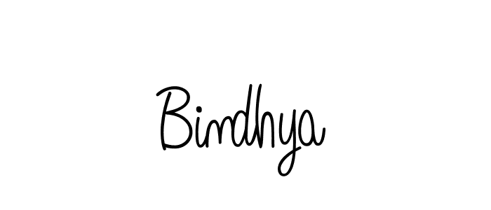 Bindhya stylish signature style. Best Handwritten Sign (Angelique-Rose-font-FFP) for my name. Handwritten Signature Collection Ideas for my name Bindhya. Bindhya signature style 5 images and pictures png