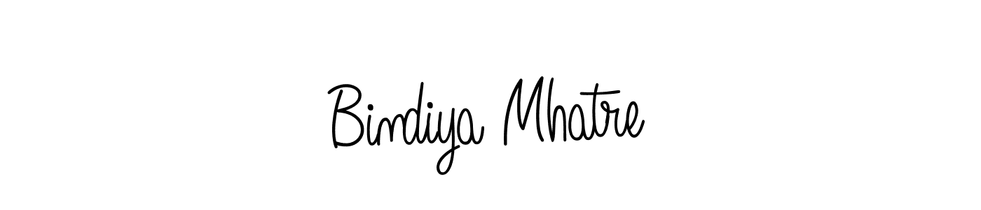 How to make Bindiya Mhatre signature? Angelique-Rose-font-FFP is a professional autograph style. Create handwritten signature for Bindiya Mhatre name. Bindiya Mhatre signature style 5 images and pictures png