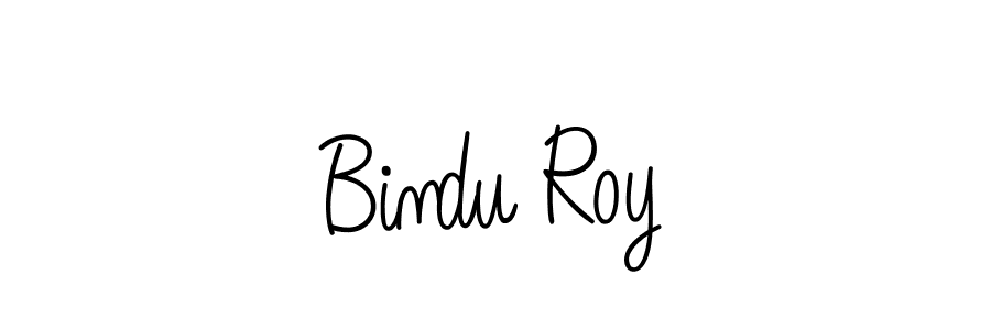 The best way (Angelique-Rose-font-FFP) to make a short signature is to pick only two or three words in your name. The name Bindu Roy include a total of six letters. For converting this name. Bindu Roy signature style 5 images and pictures png