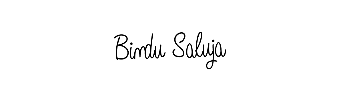 Make a beautiful signature design for name Bindu Saluja. Use this online signature maker to create a handwritten signature for free. Bindu Saluja signature style 5 images and pictures png