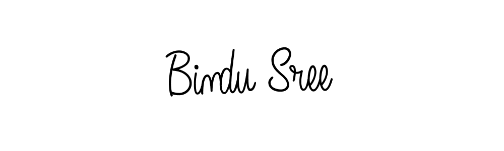 Make a beautiful signature design for name Bindu Sree. With this signature (Angelique-Rose-font-FFP) style, you can create a handwritten signature for free. Bindu Sree signature style 5 images and pictures png