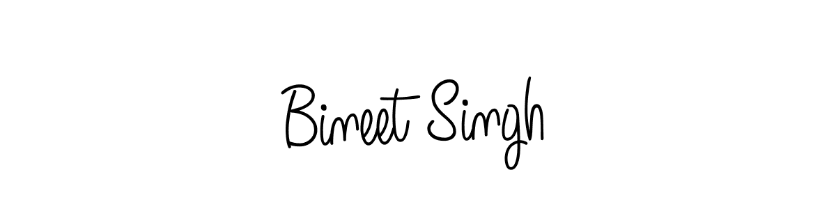 Also we have Bineet Singh name is the best signature style. Create professional handwritten signature collection using Angelique-Rose-font-FFP autograph style. Bineet Singh signature style 5 images and pictures png