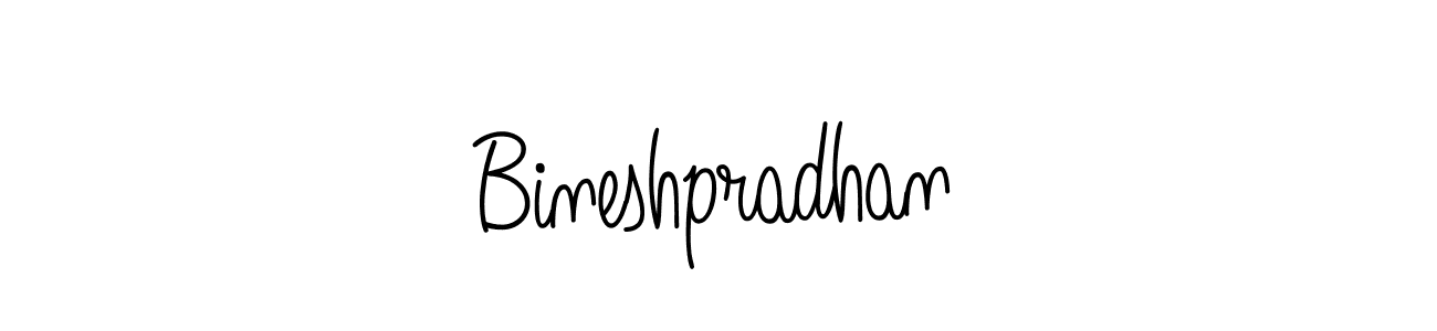 Bineshpradhan stylish signature style. Best Handwritten Sign (Angelique-Rose-font-FFP) for my name. Handwritten Signature Collection Ideas for my name Bineshpradhan. Bineshpradhan signature style 5 images and pictures png