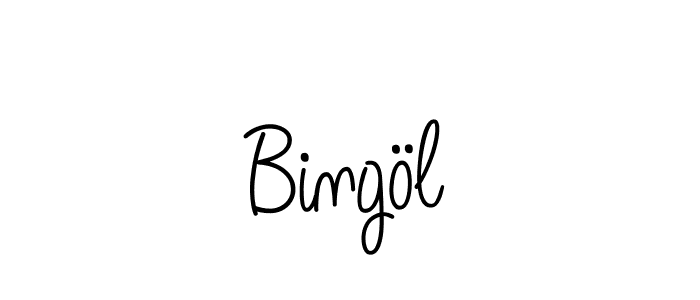 Design your own signature with our free online signature maker. With this signature software, you can create a handwritten (Angelique-Rose-font-FFP) signature for name Bingöl. Bingöl signature style 5 images and pictures png