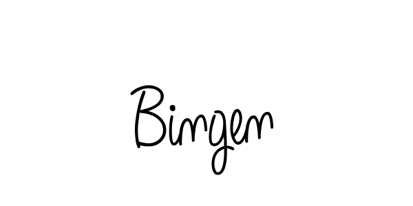 Best and Professional Signature Style for Bingen. Angelique-Rose-font-FFP Best Signature Style Collection. Bingen signature style 5 images and pictures png