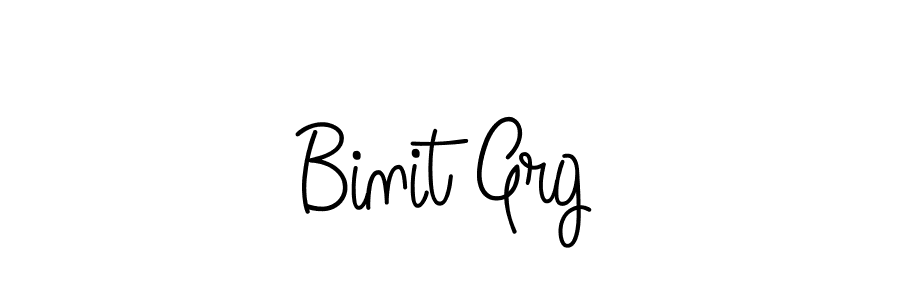 Create a beautiful signature design for name Binit Grg. With this signature (Angelique-Rose-font-FFP) fonts, you can make a handwritten signature for free. Binit Grg signature style 5 images and pictures png