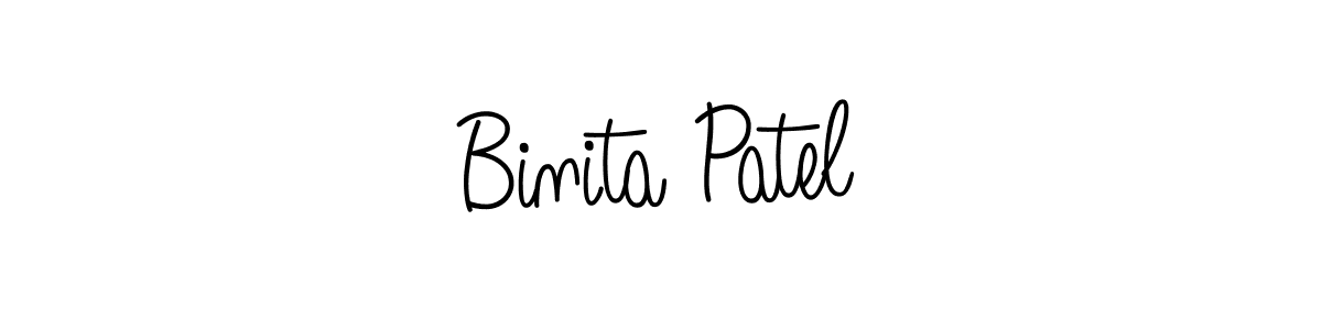 Check out images of Autograph of Binita Patel name. Actor Binita Patel Signature Style. Angelique-Rose-font-FFP is a professional sign style online. Binita Patel signature style 5 images and pictures png