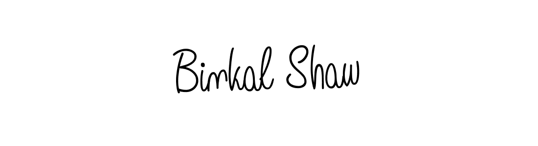 Also we have Binkal Shaw name is the best signature style. Create professional handwritten signature collection using Angelique-Rose-font-FFP autograph style. Binkal Shaw signature style 5 images and pictures png