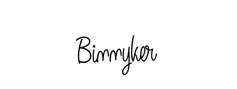 Once you've used our free online signature maker to create your best signature Angelique-Rose-font-FFP style, it's time to enjoy all of the benefits that Binnyker name signing documents. Binnyker signature style 5 images and pictures png