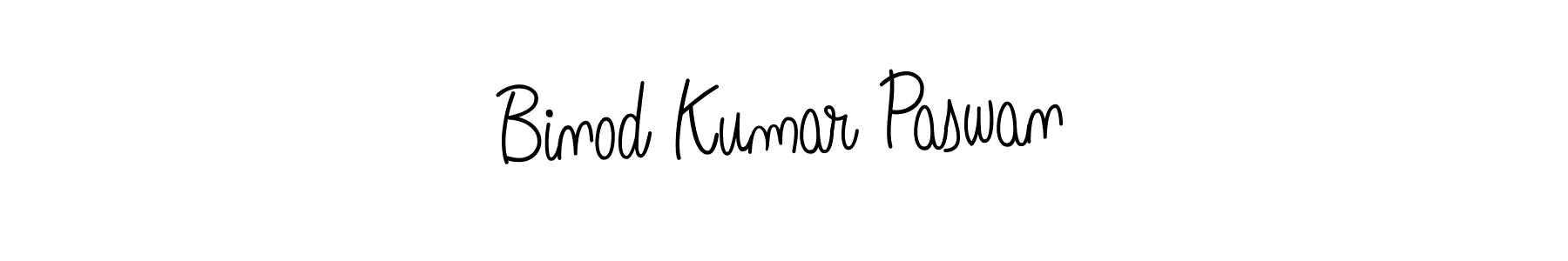 How to make Binod Kumar Paswan name signature. Use Angelique-Rose-font-FFP style for creating short signs online. This is the latest handwritten sign. Binod Kumar Paswan signature style 5 images and pictures png