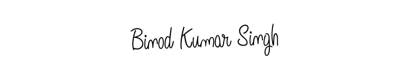 Use a signature maker to create a handwritten signature online. With this signature software, you can design (Angelique-Rose-font-FFP) your own signature for name Binod Kumar Singh. Binod Kumar Singh signature style 5 images and pictures png