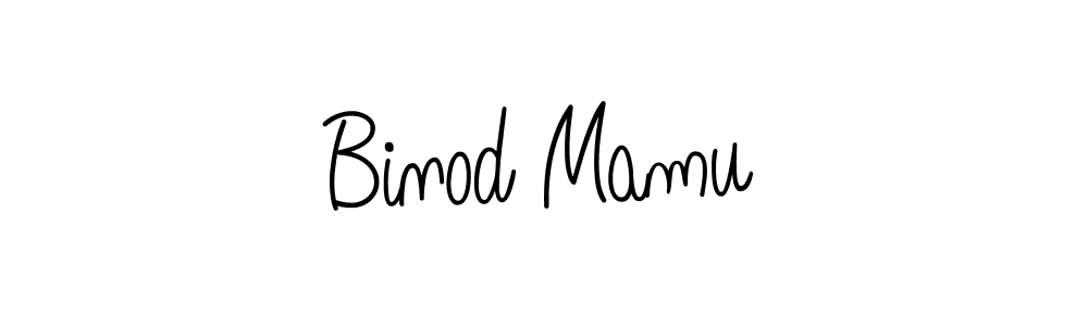 How to make Binod Mamu signature? Angelique-Rose-font-FFP is a professional autograph style. Create handwritten signature for Binod Mamu name. Binod Mamu signature style 5 images and pictures png