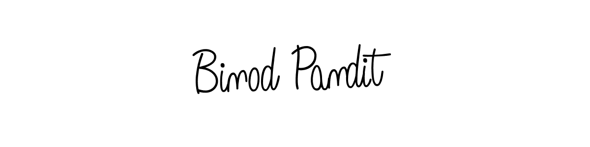 The best way (Angelique-Rose-font-FFP) to make a short signature is to pick only two or three words in your name. The name Binod Pandit include a total of six letters. For converting this name. Binod Pandit signature style 5 images and pictures png