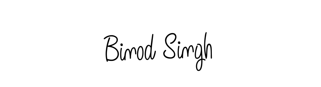 Make a beautiful signature design for name Binod Singh. With this signature (Angelique-Rose-font-FFP) style, you can create a handwritten signature for free. Binod Singh signature style 5 images and pictures png