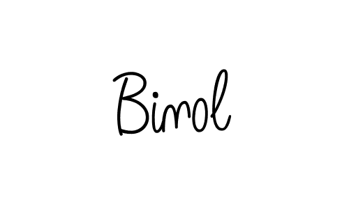 You should practise on your own different ways (Angelique-Rose-font-FFP) to write your name (Binol) in signature. don't let someone else do it for you. Binol signature style 5 images and pictures png