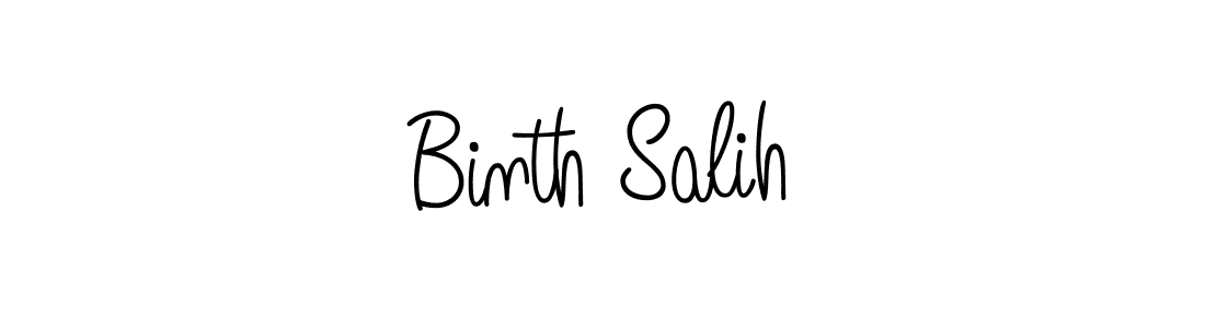 Create a beautiful signature design for name Binth Salih. With this signature (Angelique-Rose-font-FFP) fonts, you can make a handwritten signature for free. Binth Salih signature style 5 images and pictures png