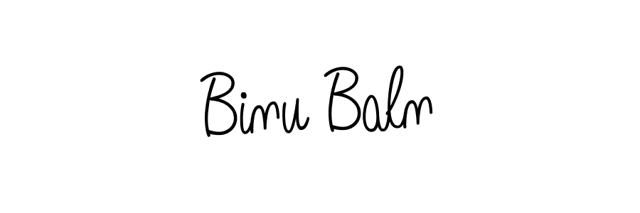 The best way (Angelique-Rose-font-FFP) to make a short signature is to pick only two or three words in your name. The name Binu Baln include a total of six letters. For converting this name. Binu Baln signature style 5 images and pictures png