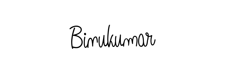 Make a beautiful signature design for name Binukumar. With this signature (Angelique-Rose-font-FFP) style, you can create a handwritten signature for free. Binukumar signature style 5 images and pictures png