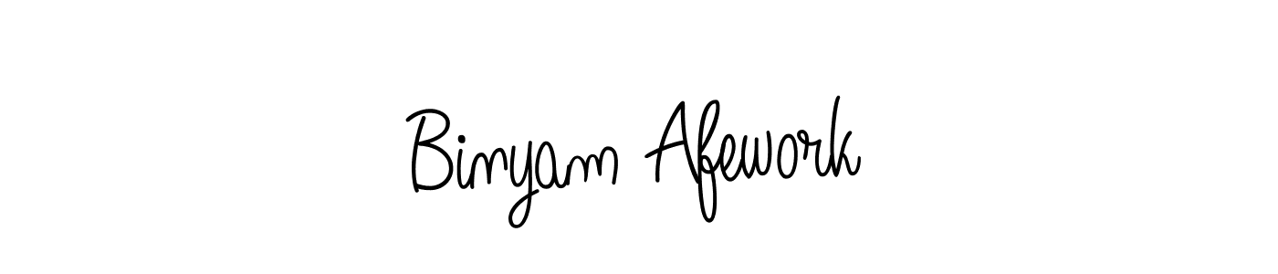 Also we have Binyam Afework name is the best signature style. Create professional handwritten signature collection using Angelique-Rose-font-FFP autograph style. Binyam Afework signature style 5 images and pictures png