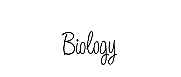 Use a signature maker to create a handwritten signature online. With this signature software, you can design (Angelique-Rose-font-FFP) your own signature for name Biology. Biology signature style 5 images and pictures png