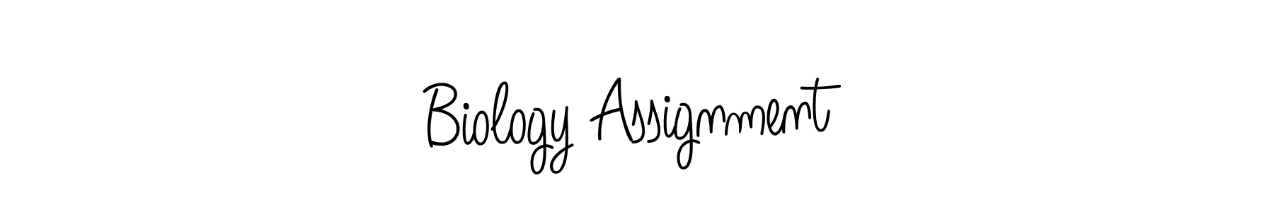 Also we have Biology Assignment name is the best signature style. Create professional handwritten signature collection using Angelique-Rose-font-FFP autograph style. Biology Assignment signature style 5 images and pictures png