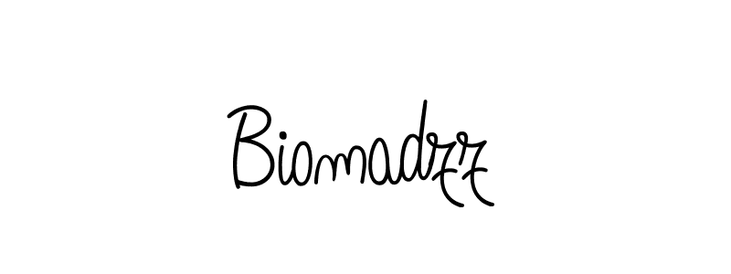 Make a beautiful signature design for name Biomadzz. With this signature (Angelique-Rose-font-FFP) style, you can create a handwritten signature for free. Biomadzz signature style 5 images and pictures png