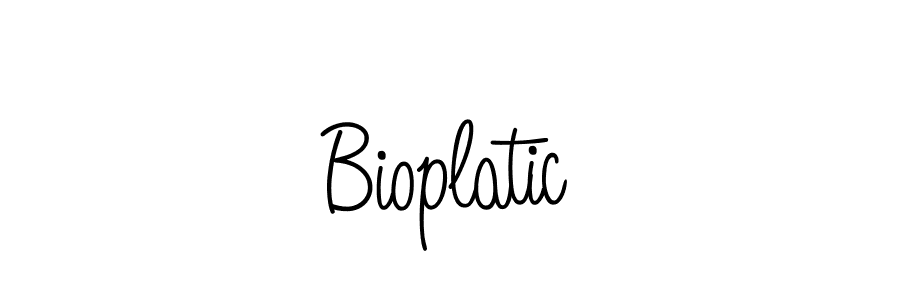 Make a beautiful signature design for name Bioplatic. With this signature (Angelique-Rose-font-FFP) style, you can create a handwritten signature for free. Bioplatic signature style 5 images and pictures png