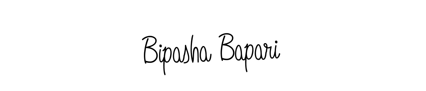 Bipasha Bapari stylish signature style. Best Handwritten Sign (Angelique-Rose-font-FFP) for my name. Handwritten Signature Collection Ideas for my name Bipasha Bapari. Bipasha Bapari signature style 5 images and pictures png