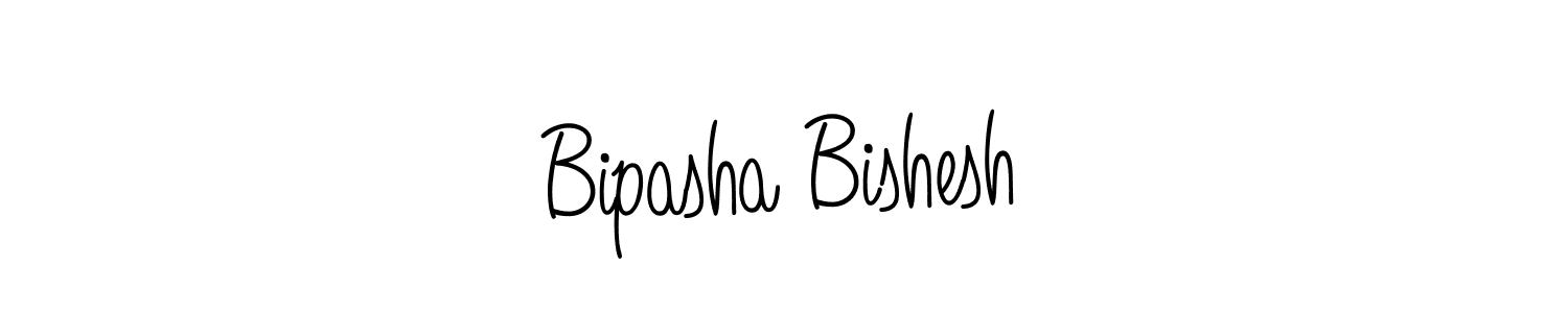 Make a beautiful signature design for name Bipasha Bishesh. With this signature (Angelique-Rose-font-FFP) style, you can create a handwritten signature for free. Bipasha Bishesh signature style 5 images and pictures png