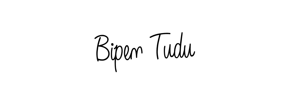 Bipen Tudu stylish signature style. Best Handwritten Sign (Angelique-Rose-font-FFP) for my name. Handwritten Signature Collection Ideas for my name Bipen Tudu. Bipen Tudu signature style 5 images and pictures png