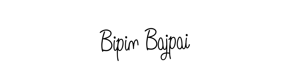 Make a beautiful signature design for name Bipin Bajpai. With this signature (Angelique-Rose-font-FFP) style, you can create a handwritten signature for free. Bipin Bajpai signature style 5 images and pictures png