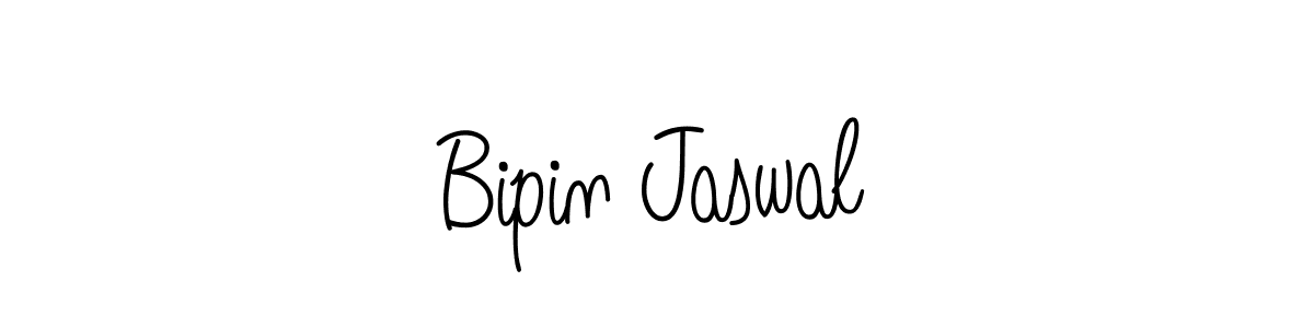 The best way (Angelique-Rose-font-FFP) to make a short signature is to pick only two or three words in your name. The name Bipin Jaswal include a total of six letters. For converting this name. Bipin Jaswal signature style 5 images and pictures png