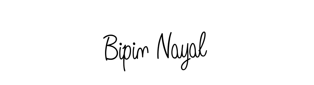 You should practise on your own different ways (Angelique-Rose-font-FFP) to write your name (Bipin Nayal) in signature. don't let someone else do it for you. Bipin Nayal signature style 5 images and pictures png