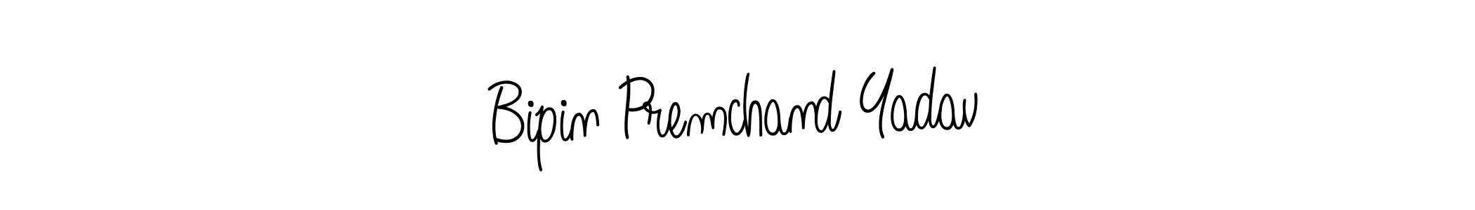 Use a signature maker to create a handwritten signature online. With this signature software, you can design (Angelique-Rose-font-FFP) your own signature for name Bipin Premchand Yadav. Bipin Premchand Yadav signature style 5 images and pictures png