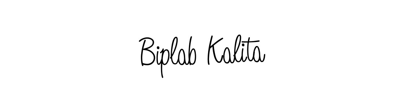 Use a signature maker to create a handwritten signature online. With this signature software, you can design (Angelique-Rose-font-FFP) your own signature for name Biplab Kalita. Biplab Kalita signature style 5 images and pictures png