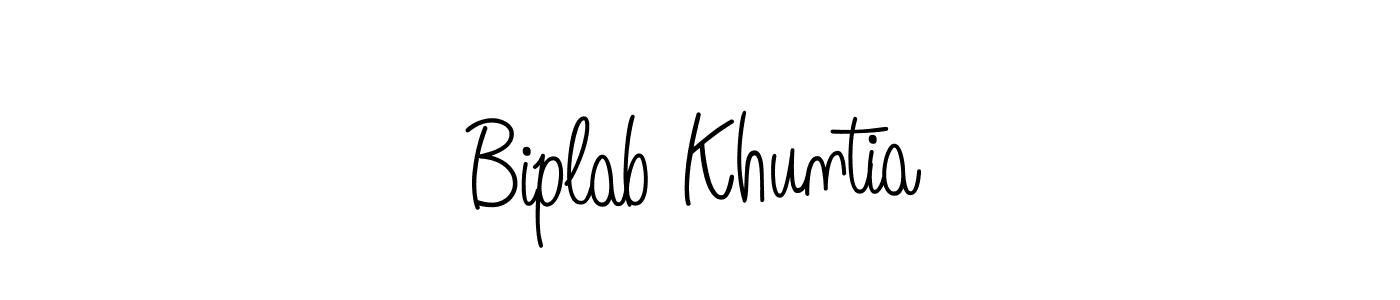 Also we have Biplab Khuntia name is the best signature style. Create professional handwritten signature collection using Angelique-Rose-font-FFP autograph style. Biplab Khuntia signature style 5 images and pictures png