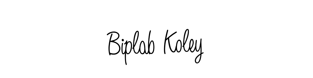 Use a signature maker to create a handwritten signature online. With this signature software, you can design (Angelique-Rose-font-FFP) your own signature for name Biplab Koley. Biplab Koley signature style 5 images and pictures png