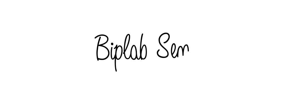 Design your own signature with our free online signature maker. With this signature software, you can create a handwritten (Angelique-Rose-font-FFP) signature for name Biplab Sen. Biplab Sen signature style 5 images and pictures png