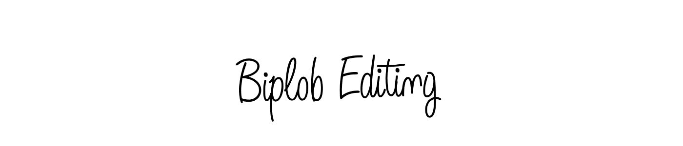 Make a beautiful signature design for name Biplob Editing. With this signature (Angelique-Rose-font-FFP) style, you can create a handwritten signature for free. Biplob Editing signature style 5 images and pictures png