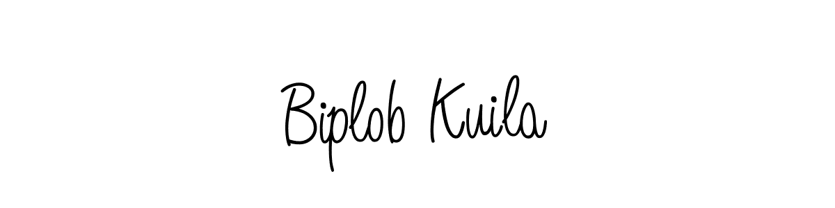 Make a beautiful signature design for name Biplob Kuila. With this signature (Angelique-Rose-font-FFP) style, you can create a handwritten signature for free. Biplob Kuila signature style 5 images and pictures png