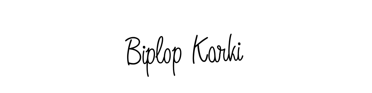 Angelique-Rose-font-FFP is a professional signature style that is perfect for those who want to add a touch of class to their signature. It is also a great choice for those who want to make their signature more unique. Get Biplop Karki name to fancy signature for free. Biplop Karki signature style 5 images and pictures png