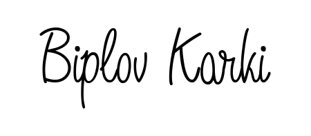 The Angelique-Rose-font-FFP typeface gives name Biplov Karki a refined look. Suitable for certificates, diplomas, and official verification. Biplov Karki signature style 5 images and pictures png