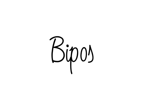 Use a signature maker to create a handwritten signature online. With this signature software, you can design (Angelique-Rose-font-FFP) your own signature for name Bipos. Bipos signature style 5 images and pictures png