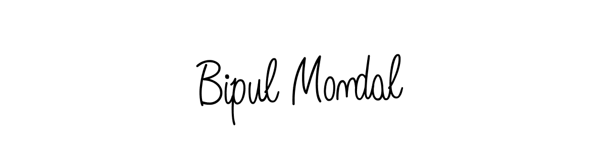 You should practise on your own different ways (Angelique-Rose-font-FFP) to write your name (Bipul Mondal) in signature. don't let someone else do it for you. Bipul Mondal signature style 5 images and pictures png