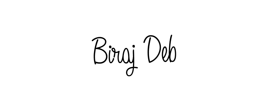 Make a beautiful signature design for name Biraj Deb. With this signature (Angelique-Rose-font-FFP) style, you can create a handwritten signature for free. Biraj Deb signature style 5 images and pictures png